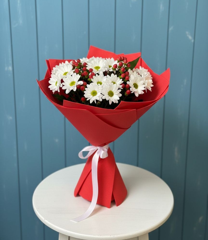 Букет цветов из: Хризантемы в Орда