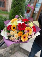 Букет цветов из:  Герберы, Ромашки, Хризантемы, Розы и Подсолнухи #REPLACE_PRED# Орда