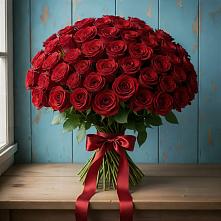 Букет Красные розы Блэк Меджик в Орда