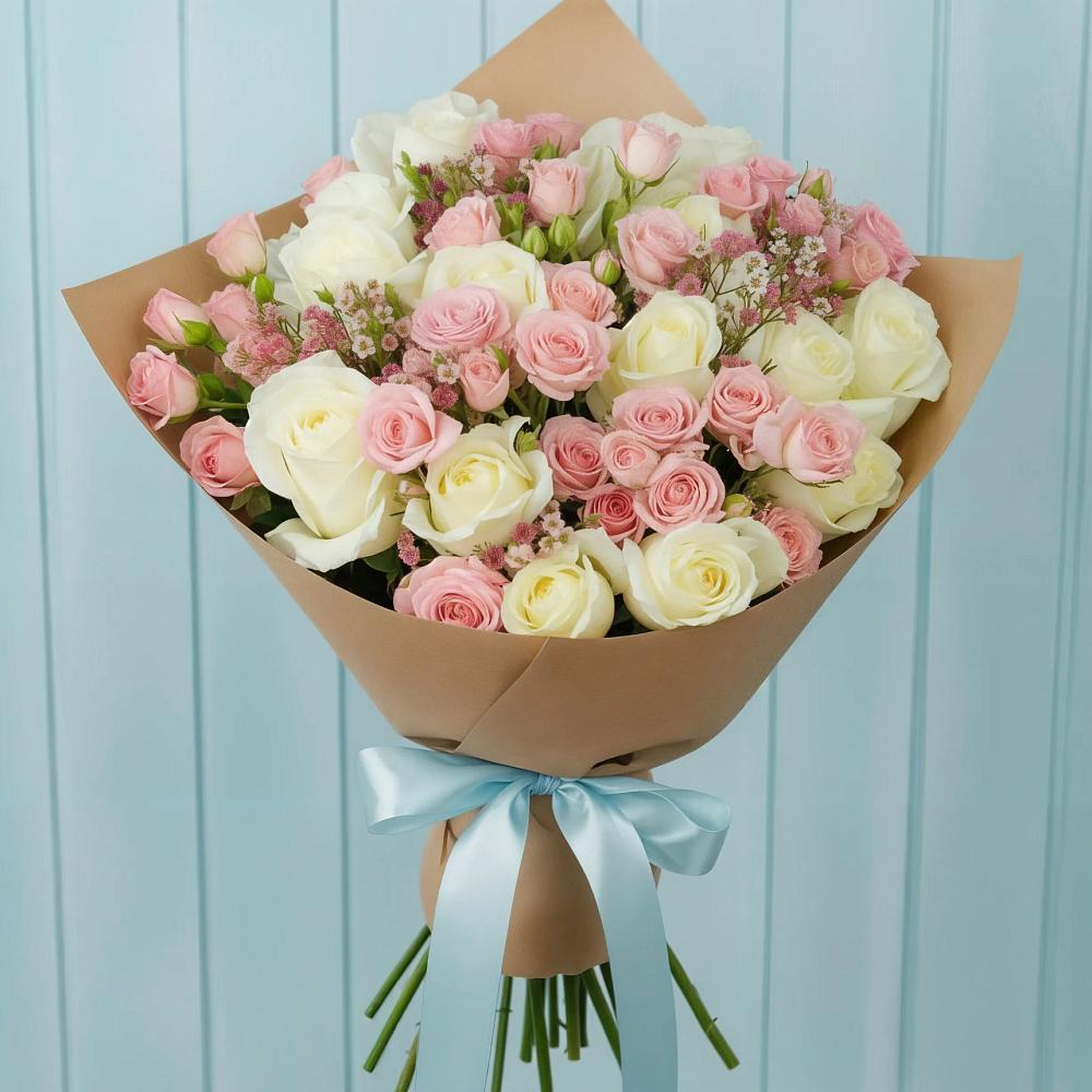 Букет цветов из: Розы в Орда