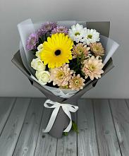 Букет цветов из:  Розы, Герберы и Хризантемы #REPLACE_PRED# Орда