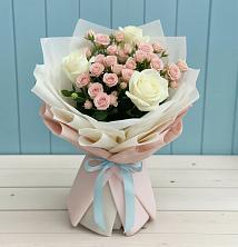 Букет цветов из:  Розы в Орда