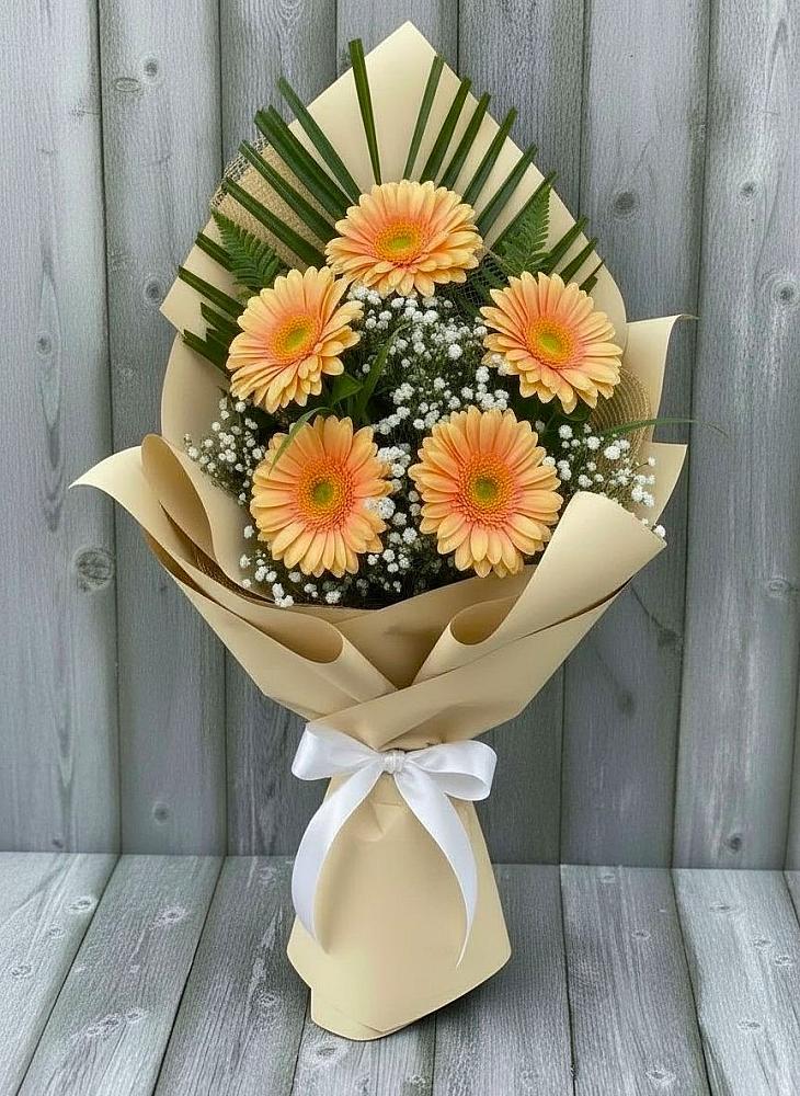 Букет цветов из: Герберы в Орда
