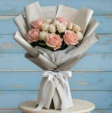 Букет цветов из:  Розы в Орда