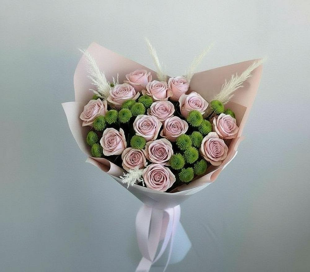 Букет цветов из: Розы и Хризантемы в Орда