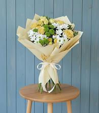 Букет цветов из:  Хризантемы и Розы в Орда