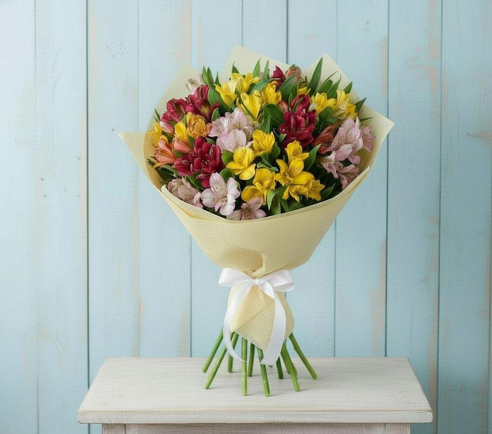 Букет цветов из: Альстромерии в Орда