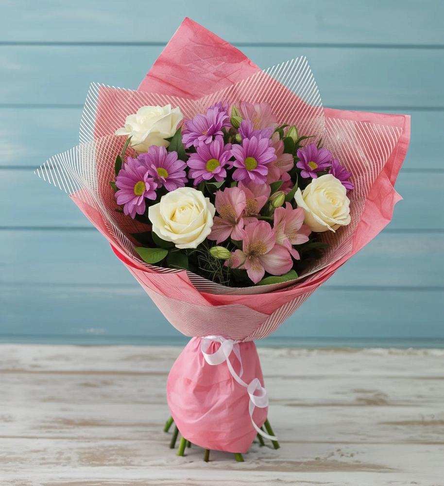 Букет цветов из: Герберы в Орда