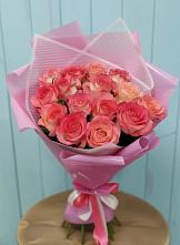 Букет 15 Розовых роз Равель #REPLACE_PRED# Орда
