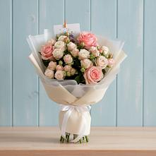 Букет цветов из:  Розы в Орда
