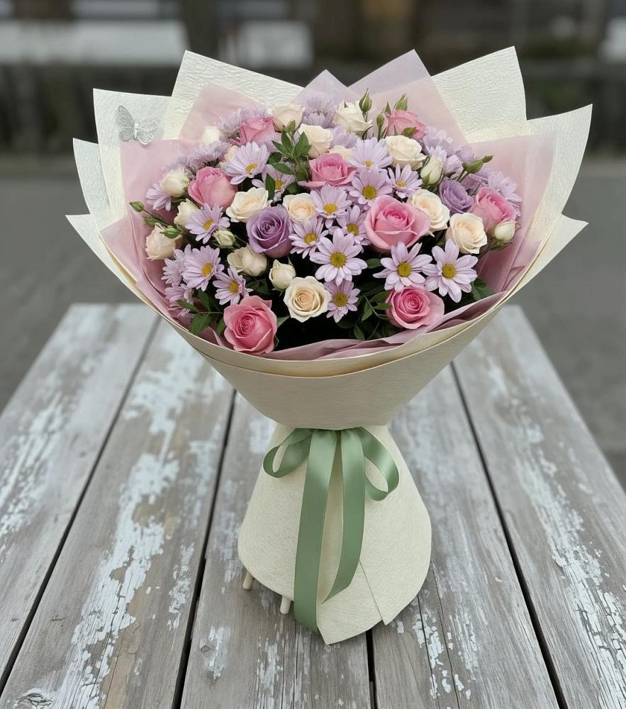 Букет цветов из: Розы и Хризантемы в Орда